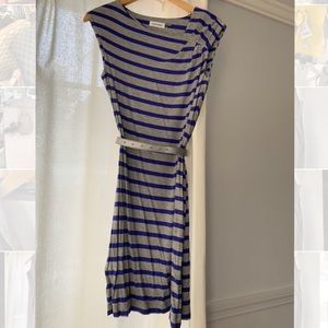 Calvin Klein Striped Gray Dress size 6